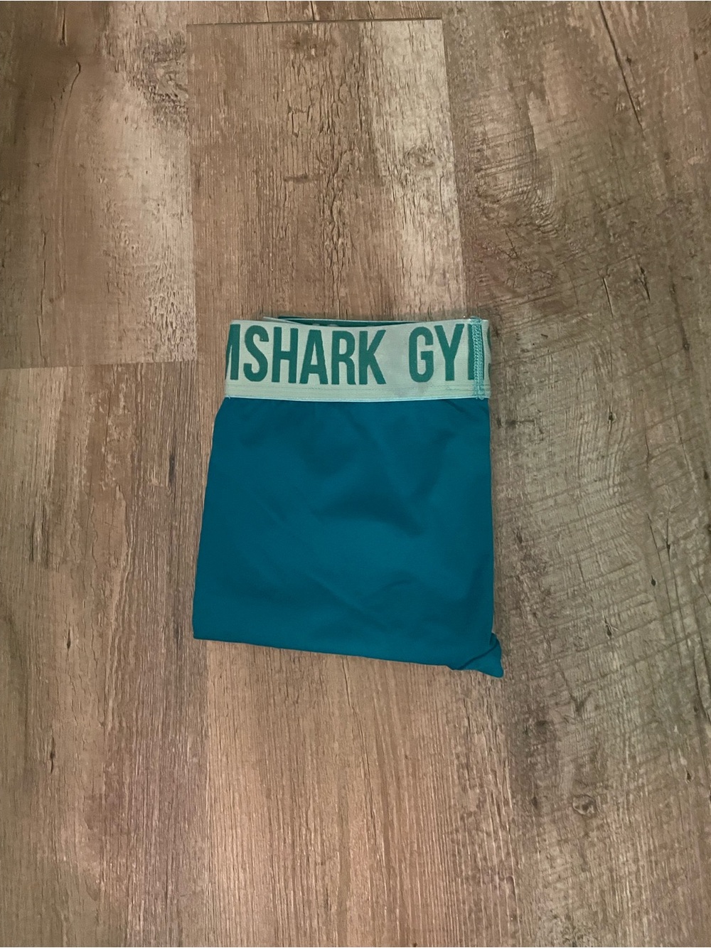 Gymshark Teal Seamless High-Waist Workout Shorts